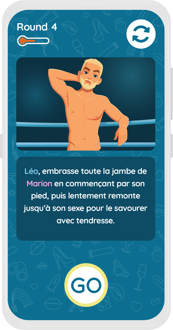 John, kissing Lucy's whole leg, starting with her foot, then slowly working his way up to her sex to savour it with tenderness.