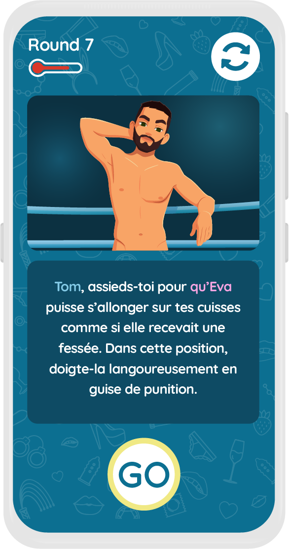  John, assieds-toi pour que Lucy puisse s’allonger sur tes cuisses comme si elle recevait une fessée. Dans cette position, doigte-la langoureusement en guise de punition. 